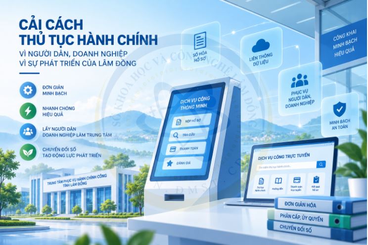 Lâm Đồng đẩy mạnh cải cách thủ tục hành chính, tạo thuận lợi cho người dân và doanh nghiệp